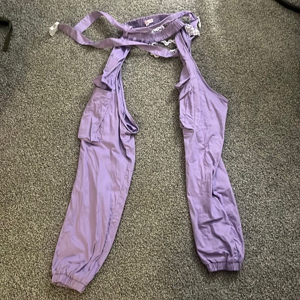 Purple rave cargo chaps